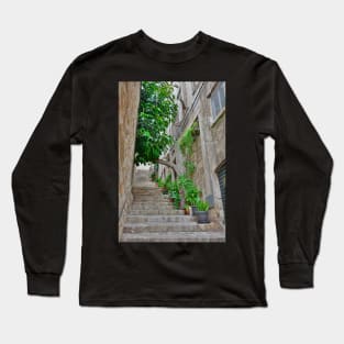 Street in Dubrovnik Old Town Long Sleeve T-Shirt